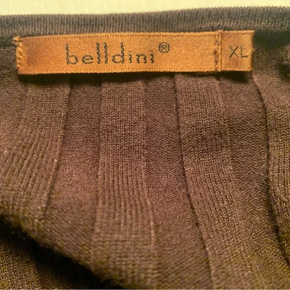Belldini Chocolate Ribbed Knit Top - Picture 8 of 11